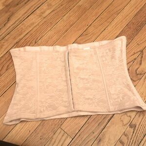 Rago shapewear waist cincher pale pink